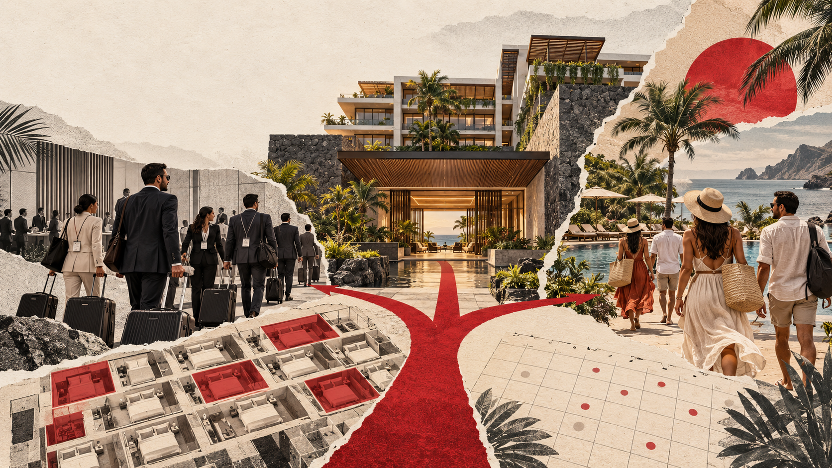 Hotel contemporáneo entre caminos de demanda leisure y grupos